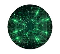 Futuristico Digital Matrix Theme Codice Binario Piccolo Mouse Pad | Griglia digitale futuristica, flusso di dati binario, decorazione per aree di lavoro high-tech, accessorio da scrivania per