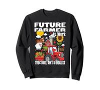 Futuro Agricoltore al Lavoro TRATTORI, Sporco E Giggles Vita contadina Felpa