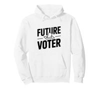 Futuro appassionato di elettori Che Danno Potere al Voto dei Giovani Felpa con Cappuccio
