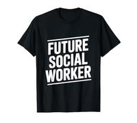 Futuro Assistente Sociale Maglietta con Stampa Grafica Economica