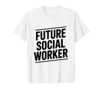 Futuro Assistente Sociale Maglietta con Stampa Grafica Economica