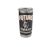 Futuro Astronauta Missione Luna Astronomia Space Explorer Bicchiere termico in acciaio inox doppia parete