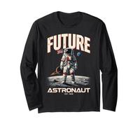 Futuro Astronauta Missione Luna Astronomia Space Explorer Maglia a Manica