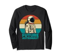 Futuro Astronauta Uomo in Astronomia Spaziale Maglia a Manica