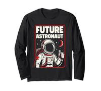 Futuro Astronauta Uomo in Astronomia Spaziale Maglia a Manica
