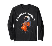 Futuro Astronauta Uomo in Astronomia Spaziale Maglia a Manica