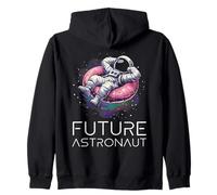 Futuro Astronauta Uomo nello Spazio Astronomia Felpa con Cappuccio