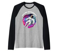 Futuro Astronauta Uomo nello Spazio Astronomia Futuro Astronauta Maglia con Maniche Raglan