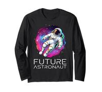 Futuro Astronauta Uomo nello Spazio Astronomia Maglia a Manica
