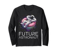 Futuro Astronauta Uomo nello Spazio Astronomia Maglia a Manica