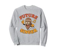 Futuro cantante per Bambini Aspirante Carriera Musicale vocalista Felpa