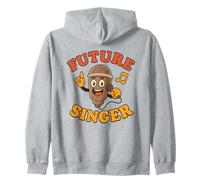 Futuro cantante per Bambini Aspirante Carriera Musicale vocalista Felpa con Cappuccio