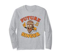 Futuro cantante per Bambini Aspirante Carriera Musicale vocalista Maglia a Manica