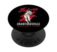 Futuro Crawfordsville Baseball Star Giocatore di baseball PopSockets PopGrip Adesivo