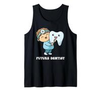 Futuro Dentista Carino Dente Del Fumetto Dentale Grafica Bambini Canotta