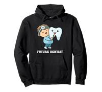 Futuro Dentista Carino Dente Del Fumetto Dentale Grafica Bambini Felpa con Cappuccio