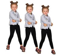 Futuro Fashion Leggings Bambina in Cotone Pantaloni Bambine E Ragazze Lisci A Lunghezza Intera Elasticizzati Leggings Colorati Opachi Adatti per Il E per Giorni, età 2-13