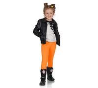 Futuro Fashion Leggings Bambina Lunghi in Cotone Elasticizzati - Pantaloni Leggeri per Scuola, Danza, Halloween - 21 Colori - Taglie 2-13 Anni
