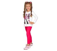Futuro Fashion Leggings Bambina Lunghi in Cotone Elasticizzati - Pantaloni Leggeri per Scuola, Danza, Halloween - 21 Colori - Taglie 2-13 Anni