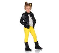 Futuro Fashion Leggings Bambina in Cotone Pantaloni Bambine E Ragazze Lisci A Lunghezza Intera Elasticizzati Leggings Colorati Opachi Adatti per Il E per Giorni, età 2-13