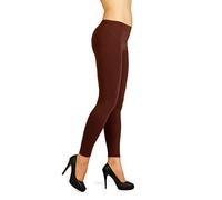 Futuro Fashion - Leggings Donna Termici - Interno in Pile - Super Caldi - Marrone - 46 - FX2P8