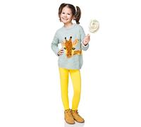 Futuro Fashion - Leggings Invernali Lunghi per Bambini - Spessi e Super Caldi - in Tessuto Traspirante - Giallo - 10-11 Anni - CHD28