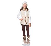 Futuro Fashion - Leggings Invernali Lunghi per Bambini - Spessi e Super Caldi - in Tessuto Traspirante - Marrone - 9-10 Anni - CHD28