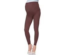Futuro Fashion - Leggings Lunghi maternità - Super Comodi - Disponibili in Numerose Taglie - Marrone - 48