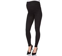Futuro Fashion - Leggings Lunghi maternità - Super Comodi - Disponibili in Numerose Taglie - Nero - 46