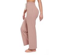 FUTURO FASHION Pantaloni lunghi casual da donna, gamba dritta, con elastico in vita, comodi ed eleganti, taglie S/M, L/XL, rosa, S-M