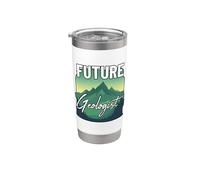 Futuro geologo Divertimento Studente Scienze della Terra Amante della Geologia Bicchiere termico in acciaio inox doppia parete