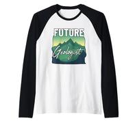 Futuro Geologo Divertimento Studente Scienze della Terra Amante della Geologia Maglia con Maniche Raglan