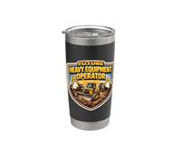 Futuro Heavy Equipment Operator Ragazzi Bambini Bambino Buldozer Bicchiere termico in acciaio inox doppia parete