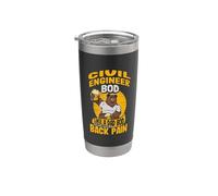 Futuro Ingegnere Civile Bod Come Un Papà Bod Maestro Builder Bicchiere termico in acciaio inox doppia parete