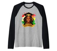 Futuro Laureato HBCU - Radici africane del Mese della Storia Nera Maglia con Maniche Raglan