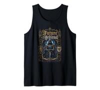 Futuro Medievale Cyber Knight Templare Fantasy Canotta