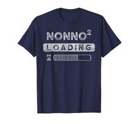Futuro Nonno, Secondo Figli Annuncio di Nascita per Il Nonno Maglietta, Uomo, Navy, XL