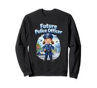 Futuro Poliziotto poliziotta Carriera Sogno Auto della Polizia Felpa