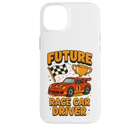Futuro Race Car Driver Bambini Auto Racing Carriera Sogno Custodia per iPhone 14 Plus