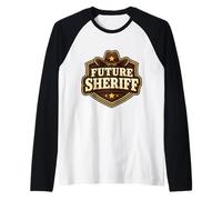 Futuro Sceriffo Ragazzi Bambini Minori Vice delle Forze dellordine Maglia con Maniche Raglan