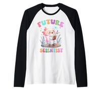 Futuro Scienziato Carino Axolotl Chimico Scienza Bambini Adolescenti Maglia con Maniche Raglan