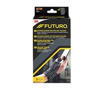 FUTURO Tutore Stabilizzatore per Pollice Destro/Sinistro, S/M, Pollice: 5.0, 6.3 cm, Polso: 12.6, 17.7 cm, Dispositivo Medico Marcato CE, Nero