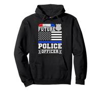 Futuro Ufficiale di Polizia - Sostenitore della Famiglia della Polizia Felpa con Cappuccio