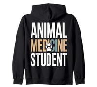 Futuro Veterinario Studente di Medicina Animale Felpa con Cappuccio