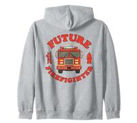 Futuro Vigile del Fuoco Bambini Camion dei Pompieri di Salvataggio Camion dei Pompieri Carriera Felpa con Cappuccio
