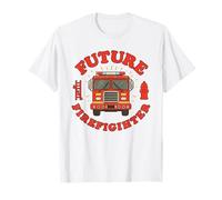 Futuro Vigile del Fuoco Bambini Camion dei Pompieri di Salvataggio Camion dei Pompieri Carriera Maglietta