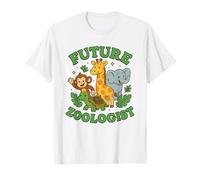 Futuro zoologo Bambini Divertente Custode dello Zoo Carino Studenti di zoologia Maglietta