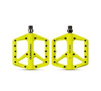 Fututech 1 Coppia di Pedali per Bicicletta MTB BMX Pedale Antiscivolo Cuscinetti Cuscinetti Cuscinetti ad Alta Velocità Asse Acciaio al Cromo-Molibdeno Accessorio Parte di Ricambio (Giallo)