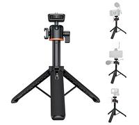 Fututech 2 in 1 Bastone da Selfie + Treppiede per fotocamera DLSR 1/4 360° Stick Selfie per GoPro Insta360 per DJI OSMO Action Treppiede per telefono cellulare
