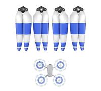 Fututech 8747F Elica Colore per DJI Air 3 Elica CCW CW per Drone Riduzione del Rumore Accessori per Droni Ricambio Propeller (Blu-Bianco*4)